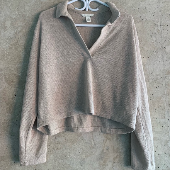 H&M Semi-Sheer Polo, Size S - Picture 1 of 3